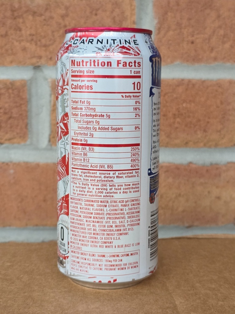 Monster Energy - Ultra Red White & Blue Razz