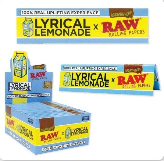 Raw Lyrical Lemonade King Size Wide Organic Hemp