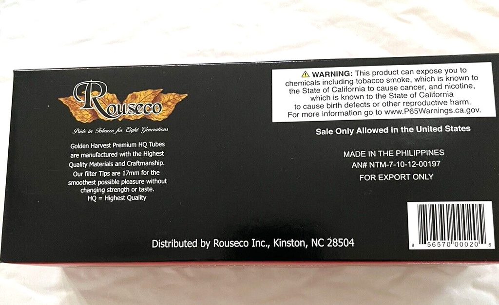 Golden Harvet King Size Tubes