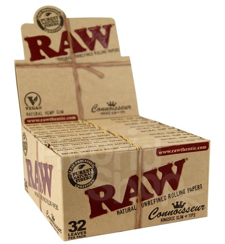 Raw - Classic - Connoisseur - King Size Slim + Tips