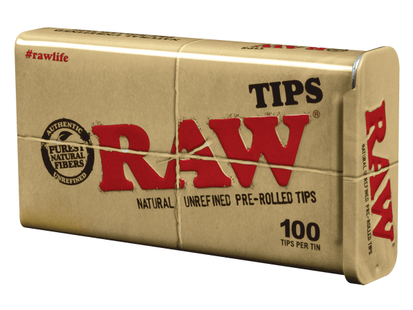 Raw Pre-Rolled Tips Tin/Box