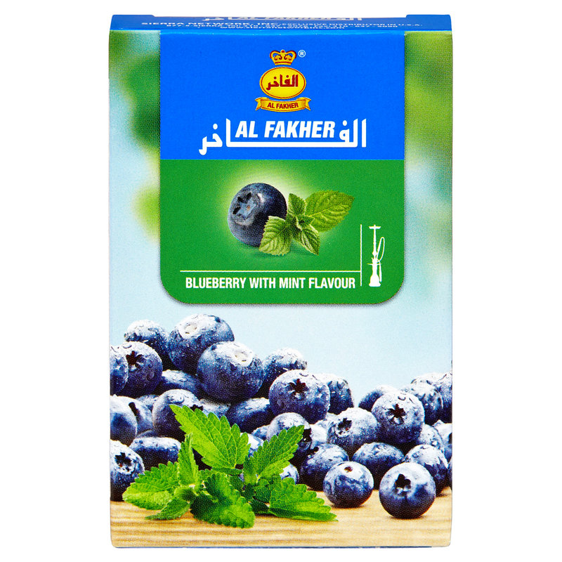Al Fakher Shisha 50g - Blueberry with Mint 